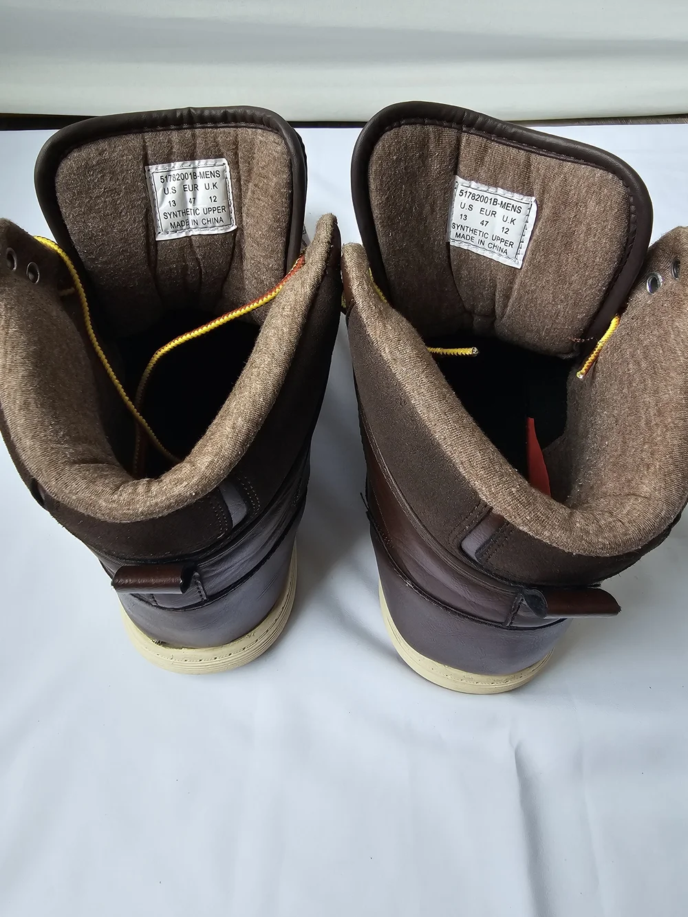 Levi's Men's Mason Hi Top Sneaker Boots - Brown Leather & Suede
